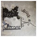 Hummingbird Brackets, Plant Hook, & Welcome Decor