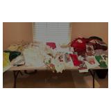 Table Lot- Table Cloths, Hand Towels,