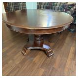 Solis Wood Round Claw Foot Table