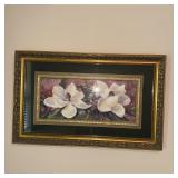 31x20 Framed Magnolia Flower Print