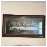 51x27 Framed The Last Supper Print
