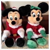 17" Mickey & Minnie Sitting Plush