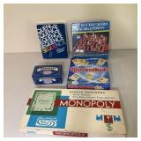 Game Lot- Rummikub, Dominos, Monopoly, & More