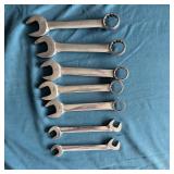 (7) Snap-On Assorted Wrenches- Combination &
