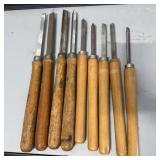 (9) Vintage Lathe Chisels