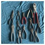 (13) Assorted Pliers- Proto, Crestol, & More