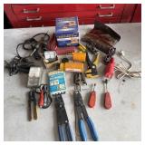Table Lot- Electrical Tools Wire Strippers,
