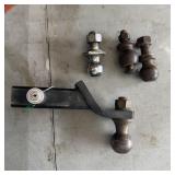 2" Trailer Hitch Receiver with Key & 4 Balls
