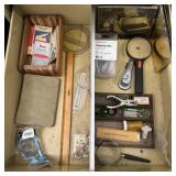 All contents in Drawer- Office Supplies, Wood