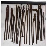 #2 (12) Antique Hand-Forged Blacksmith Tools