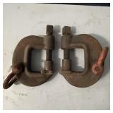 (2) Armstrong No. 2/12 Heavy Duty Bridge Clamps