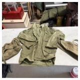 Vintage Army Jacket and Totes