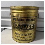 Vintage 50-pound "Open Kettle Rendered Lard" Tin