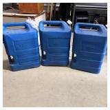 (3)  Igloo 6-Gallon Water Storage Containers