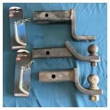 (3) Trailer Hitches, (2) Balls, & (2) Hitch Pins