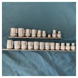 (20) Snap-on 3/8" Drive Shallow Sockets