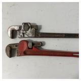 (2) 14" Heavy-Duty Pipe Wrenches- Companion, Trimo