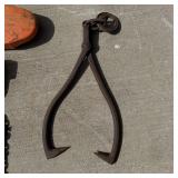Antique Iron Ice Tongs/Log Grabber