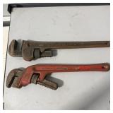 (2) RIDGID 18" Heavy-Duty Straight Pipe Wrenches