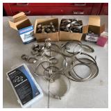 Assorted Hose Clamps & 15" Tote Plus