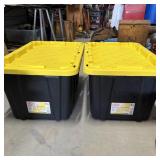 (2) HDX Tough Tote 27 Gal