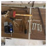 Table Lot- Hammers, Safety Goggles, Double-Drive