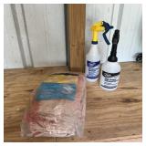(2) Spray Bottles & Shop Towels