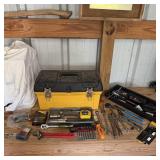 18" Yellow Toolbox with all contents- Vise-Grips,