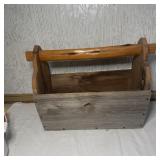 Handcrafted Rustic Wooden Tool Caddy