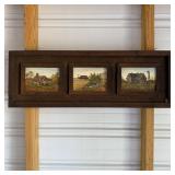 1977 Framed Dottie Fox Miniature Rustic Landscape