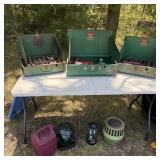 (3) Colmane Propane Grills & (2)Coleman Lanterns