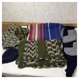 Crocheted Scarves, Blankets, Beanies, Socks