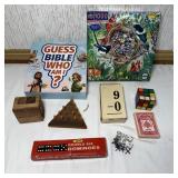 Assorted Games- Vintage Dominos, Cards, Guess