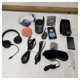 Table Lot- Sony Headphones, Predator Walkie