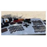 Vintage Train Cars, Tracks, & Marx Transformer