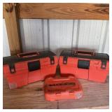 (2) 15" Black & Decker Toolboxes & Drill &