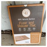 New 100% Natural Bamboo Floor & Shower Mat