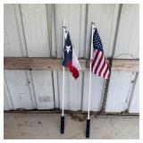 (2) 17" Flag on Poles