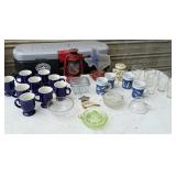 Table Lot- Vintage Green Depression Glass Citrus