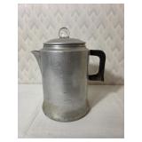 Vintage The Popular Aluminum Coffee Pot