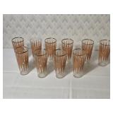 Vintage Atomic Starburst Highball Glasses