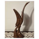 Vintage Mid Century Crane Statue