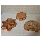 Vintage Copper Toned Molds