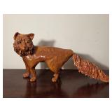 Hand Made Paper Mache Fox