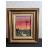Windmill Sunset by Joan Sears Miller