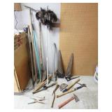 Assorted Yard Tools, Saws, Ax