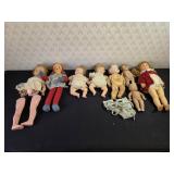 8 Vintage Assorted Dolls