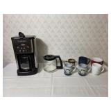 Cuisinart Coffee Maker and Coffee Cups