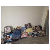 Assorted Bedding, Blankets, Mattress Cover