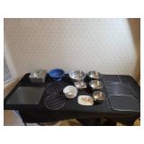 Assorted Pans, Racks, Cutting Board